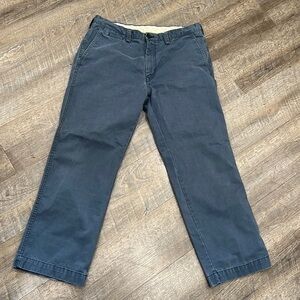 Life Khaki by Haggar Men’s Muted Blue Chino Pants Size 36x30 relaxed straight